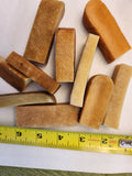 Himalayan Yak Milk Bone Chews for Small Dogs - Cheese Flavor, Organic 3-4" long