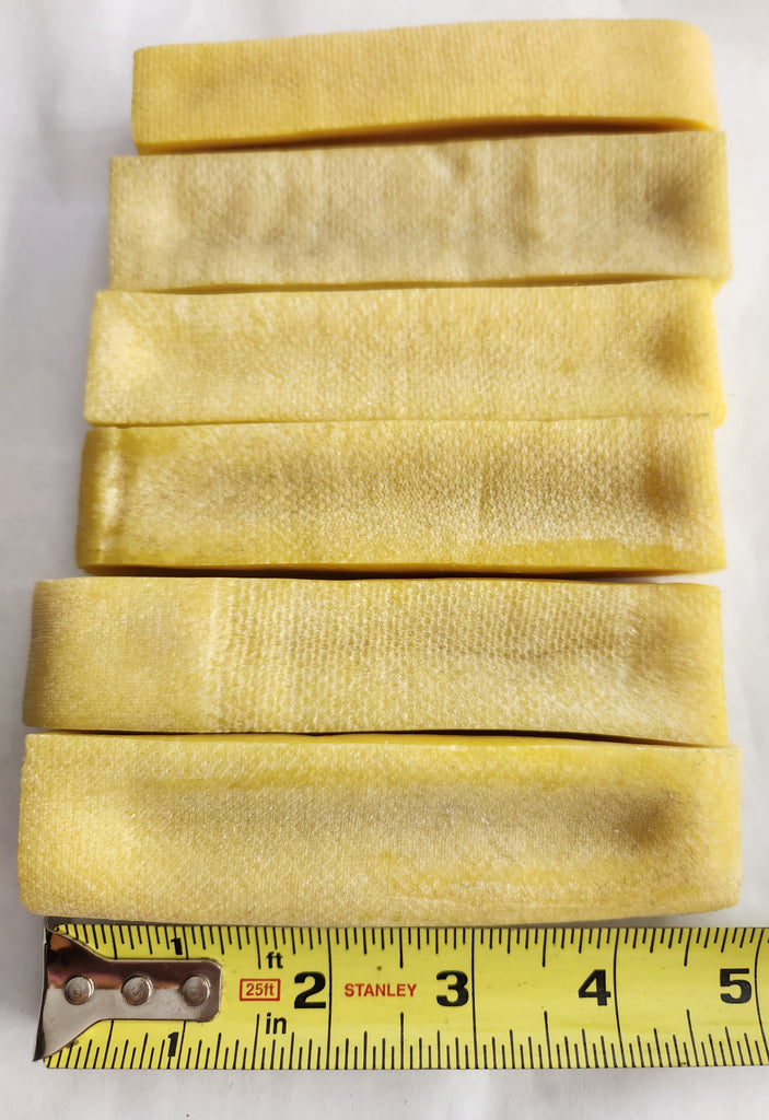 Himalayan Yak Milk Bone Chews for Small/Medium Dogs -Turmeric Flavor, Organic, each 4-5" long