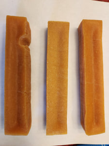 Himalayan Yak Milk Bones Dog Chews for Dogs -Pumpkin Flavor, Organic, each 5-6 " long