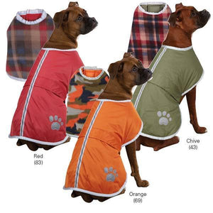 Zack & Zoey Noreaster Warm Reversible Waterproof Reflective Blanket Jackets/Coats Dog