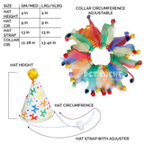 BIRTHDAY CELEBRATION HAT & COLLAR FOR CATS - Halloween Costume