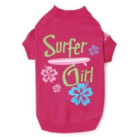 Casual Canine Surfer Girl T-Shirt for Dogs