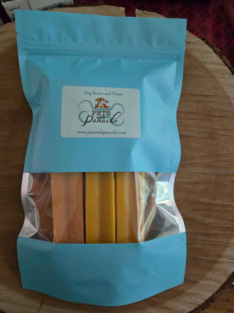 Himalayan Yak Bone Dog Chews - Pumpkin Flavor, Organic, Small and Large