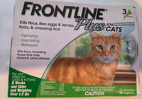 Frontline Plus for Cats and Kittens - 3 Pack