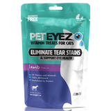 Pet Eyez-CAT Tear Stain Remover Vitamin Eye Treats for CATS - Chicken, Lamb, White Fish or Beef Flavor 1 oz.