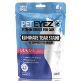 Pet Eyez-CAT Tear Stain Remover Vitamin Eye Treats for CATS - Chicken, Lamb, White Fish or Beef Flavor 1 oz.