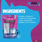 Pet Eyez-CAT Tear Stain Remover Vitamin Eye Treats for CATS - Chicken, Lamb, White Fish or Beef Flavor 1 oz.