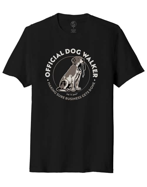 Dog Is Good "Official Dog Walker" T-Shirt for Men - Men's Tee Shirt