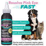 Curicyn Pink Eye Solution for Dogs, Cats, Cattle, Horses, Sheep and Goats - 3 oz