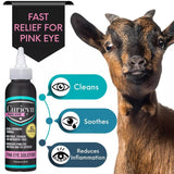 Curicyn Pink Eye Solution for Dogs, Cats, Cattle, Horses, Sheep and Goats - 3 oz