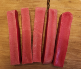 Himalayan Yak Milk Bone Chews for Medium/Large Dogs -Raspberry Flavor, Organic, each 5-6" long