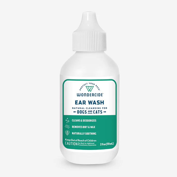 Wondercide Ear Wash for Dogs and Cats 2 oz. Gentle, cleans, soothing, deodorizes