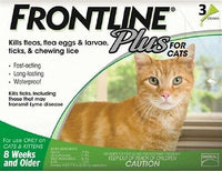 Frontline Plus for Cats and Kittens - 3 Pack