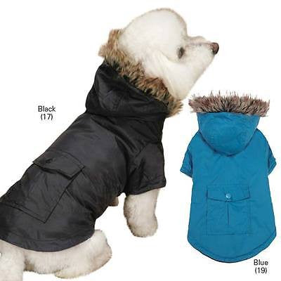 Zack & Zoey Fur Trim Dog Warm Waterproof Coats /Dog Warm Parka/ Dog Warm Jackets