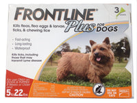 Frontline Plus for Small Dogs 5-22 lbs. - 3 Pack
