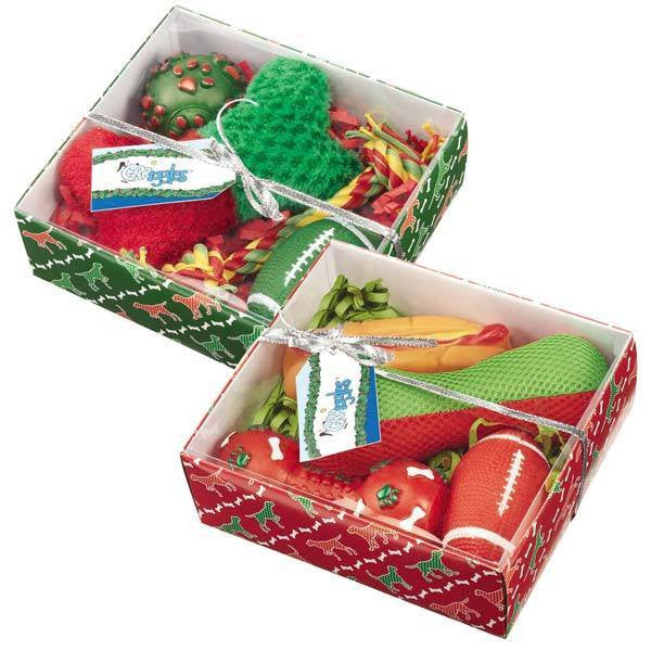Grriggles Holiday Dog Gift Sets - Squeaky Toys, Squeaky Balls