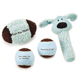 Dog is Good Play the Field 4-Piece Toy Gift Packs - Tennis Balls, Plush Toy