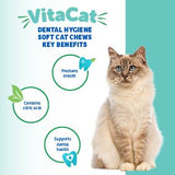 VitaCat Soft Cat Chew Dental Hygiene Chicken Flavor - 60 Chews
