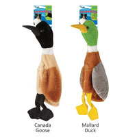 Grriggles Wild Bird Unstuffies Dog Toys - Duck / Goose plush Dog Toys