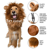 Pet Krewe Dog Lion Mane Halloween Costume Lion Mane for Large and Small Dogs