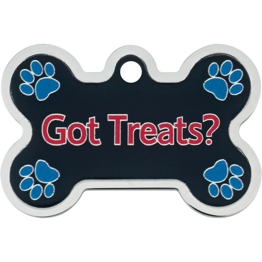 "Got Treats" Bone Dog ID Tags/Pet ID Tags with Free Engraving