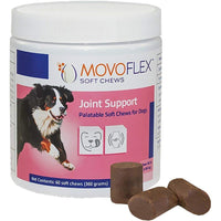 MovoFlex Hip and Joint Support Soft Chews for Large Dogs Over 80lbs by Virbac (60 Chews)