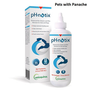Vetoquinol pH-notix Ear Cleaner and Wax Remover for Cats & Dogs 4 oz