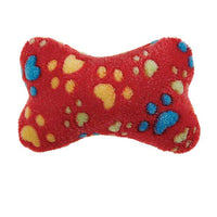 Zanies Ruff N' Tumble Bones Dog Toys  - 12 inches long - Red / Blue / Pink